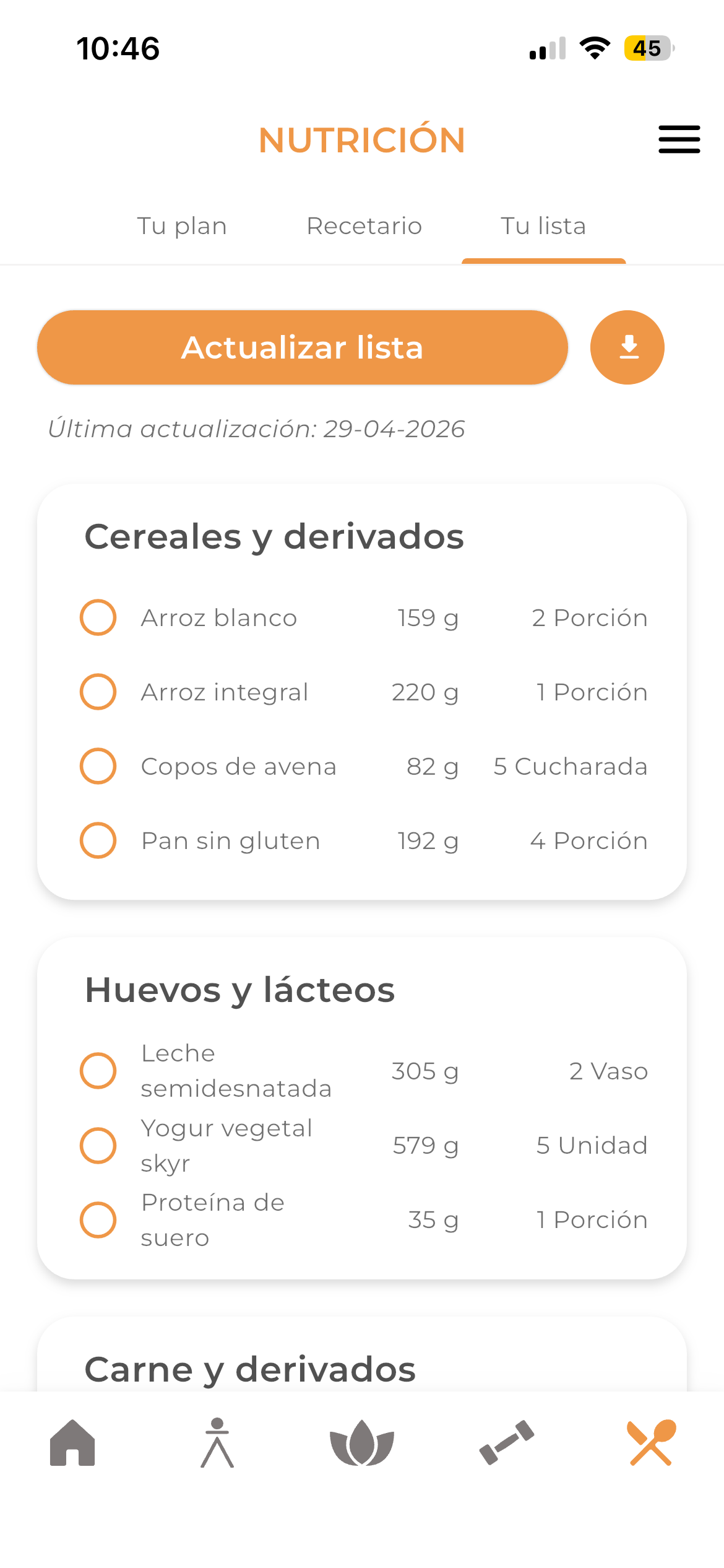 Shopping list